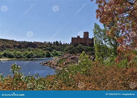 Templar Castle of Almourol in Tomar Stock Photo - Image of architecture ...