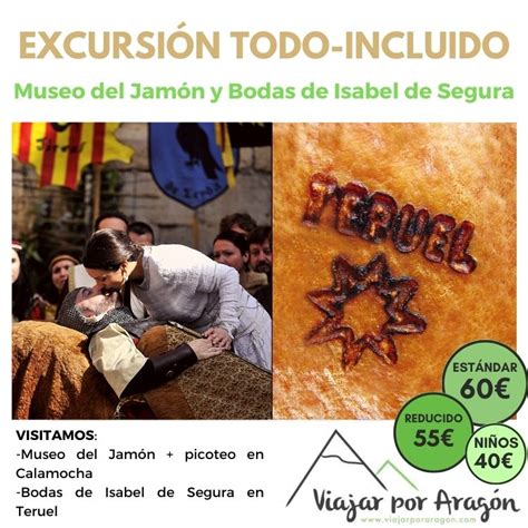 EXCURSIÓN TODO INCLUIDO Museo del Jamón y Bodas de Isabel de Segura