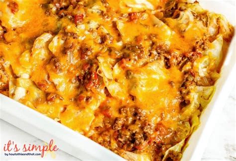 Unstuffed Cabbage Roll Casserole A Lazy All In One Meal