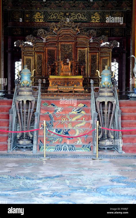 Beijing China March 11 2016 Forbidden City A Fragment Of The Forbidden City Emperor S Room