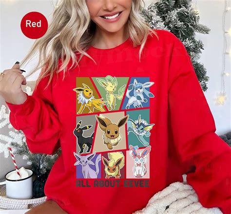 Eevee Evolution Pkm Lovers Shirt Jolteon Glaceon Leafeon Shirt Pkm