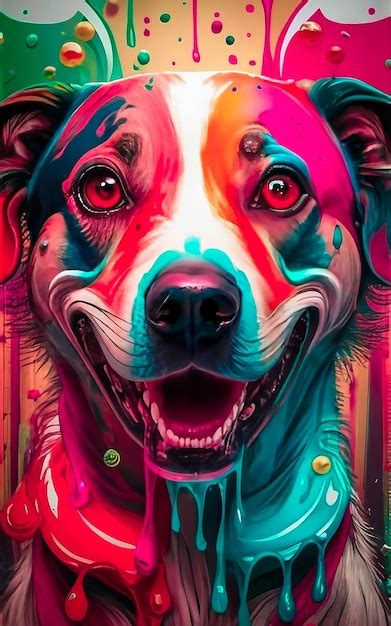 Colorful Mad Dog Art Images Free Download On Freepik