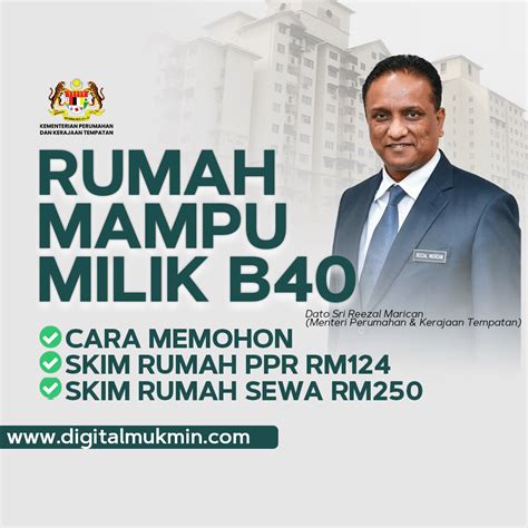 Permohonan Online Rumah Mampu Milik B40 Bagi Tahun 2022 Sewa Bermula