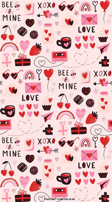 40+ Cute Valentine’s Day Wallpaper Ideas : Bee Mine I Take You | Wedding Readings | Wedding ...