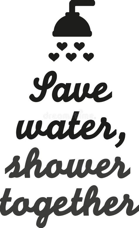 Save Water Shower Together Stock Illustrations 19 Save Water Shower