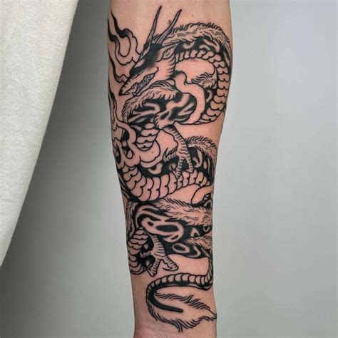 Aggregate Dragon Tattoo Wrapped Around Forearm Best In Coedo Vn