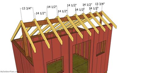 8x12 Saltbox Shed Roof Plans Myoutdoorplans