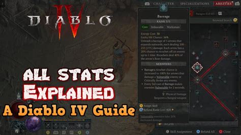 The Ultimate Beginners Guide To Statistics In Diablo Iv All Stats Explained Youtube