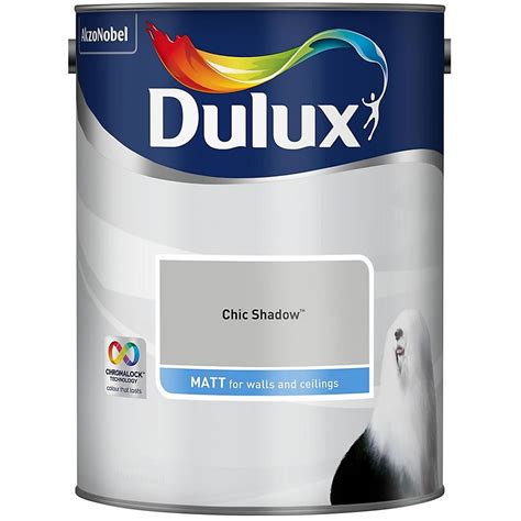 Dulux Matt Emulsion Paint Chic Shadow 7 5L Wilko