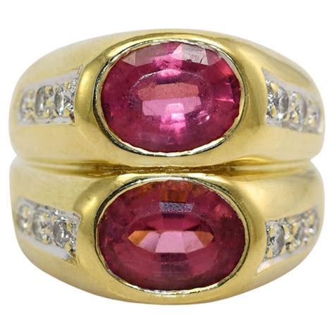 1 27ct Pink Tourmaline And Diamond Ring For Sale At 1stDibs