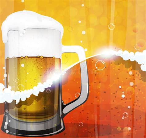 Mok Bier Met Schuim Vector Illustratie Illustration Of Pint 45483318