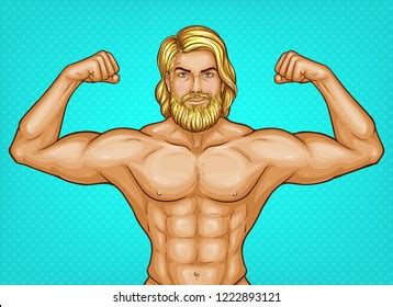 Arte Pop Vectorial Personaje Masculino Desnudo Vector De Stock Libre