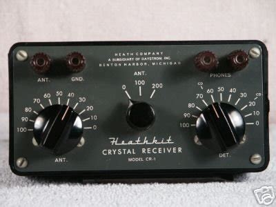 Heathkit Cr Crystal Receiver Acme Trimm Headphone