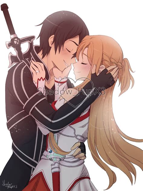 Kirito Asuna Sword Art Online Kirito Furry Girls Cosplay Anime Kiss