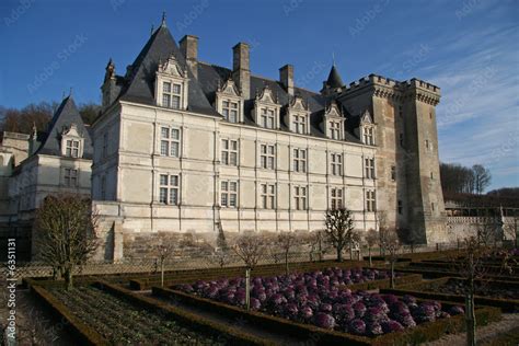 Le Ch Teau De Villandry Et Ses Jardins Stock Photo Adobe Stock