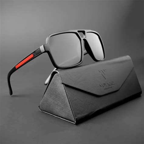 Buy Voyage Exclusive Polarized Sunglasses For Men And Women Black Lens And Matte Black Frame Pmg5241