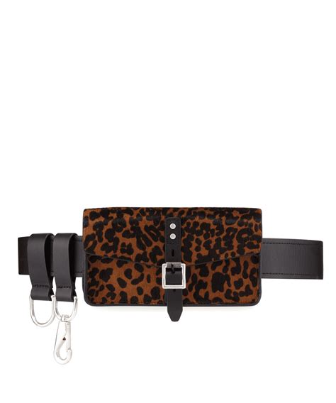 Rag And Bone Leopard Black Dwight Belt