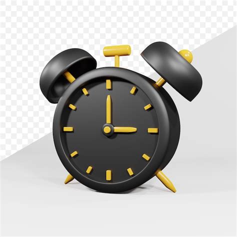 Premium Psd Psd Desktop Clock 3d Icon