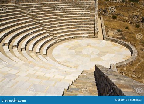 Amphithéâtre Du Grec Ancien Grèce Photographie Stock Image 8601912