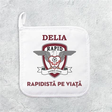 Suport oală fierbinte FC Rapid personalizat cu nume și mesaj StarGift ro