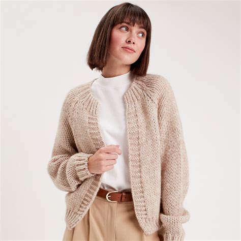 Gilet Manches Longues Beige Femme Vibs