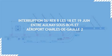 Le Week End Des 18 Et 19 Juin Interruption Du Trafic Entre Aulnay