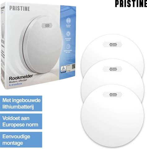 Pristine Pack Slimme Rookmelders Met Jaar Batterij En Magneet