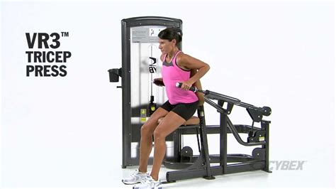 Cybex Vr3 Tricep Press Youtube