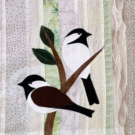 Chickadee Bird Applique Quilt Pattern Digital Download Etsy