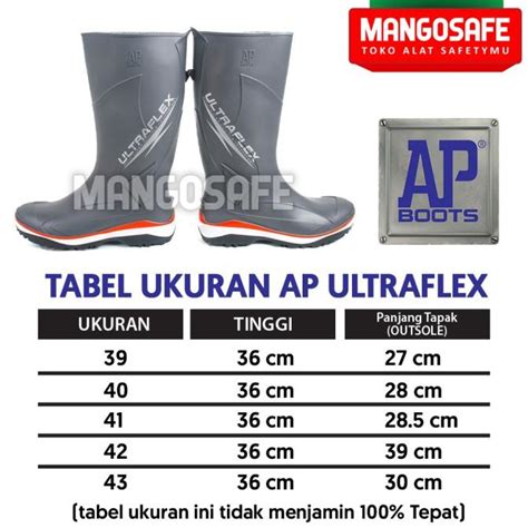 Jual Ap Boots Ultraflex Grey Sepatu Boot Hujan Karet Pvc Proyek