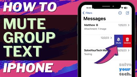 Ios How To Mute A Group Text On Iphone Youtube