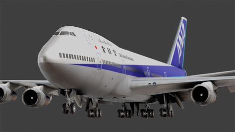 Artstation Boeing 747 100 Game Assets