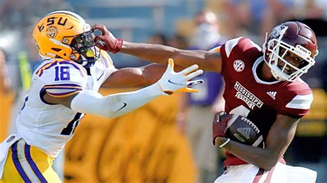 Highlights And Touchdowns Mississippi State Lsu In Ncaaf