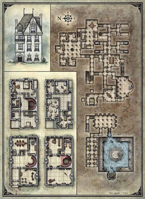 Printable Dungeons And Dragons Maps