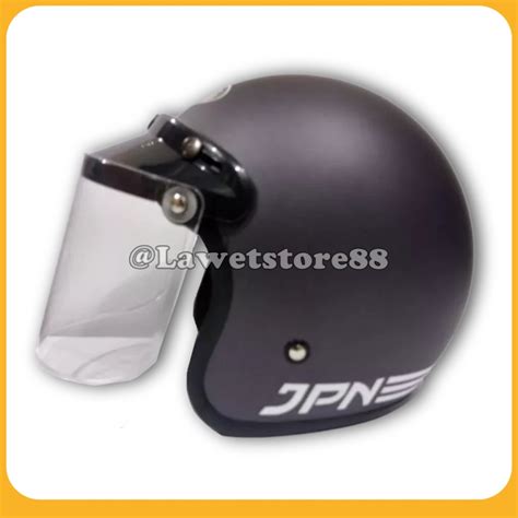 Jual Helm Sepeda Motor Half Face Bogo Jpn Solid Polos Original Warna