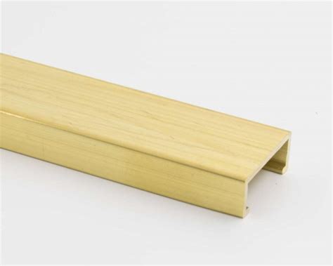 Vroma Brass Natural Finish L Shape 2 5m Heavy Duty Brass Tile Trims Vroma Trims