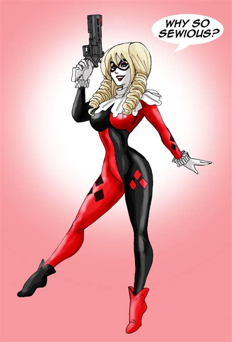 Harley Quinn Why So Sewious By Johnnyharadrim On Deviantart