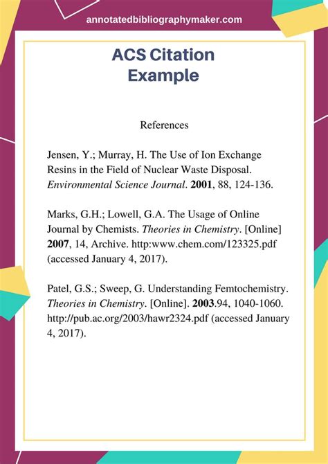 Pin On Acs Citation Sample