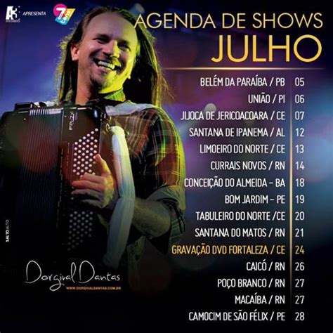 Confira a agenda das bandas de forró para o més de julho de 2013