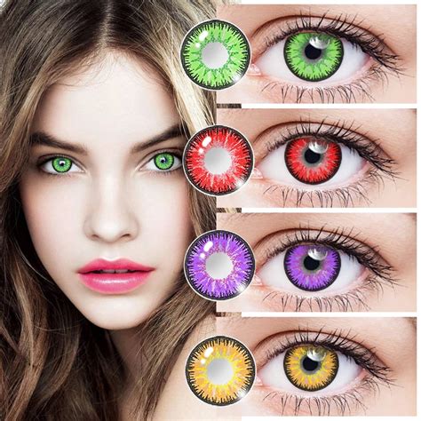 Ovolook Mm With Dioptric Myopia Colored Contact Lenses For Big Eyes