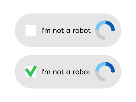 Template For Entering Captcha I M Not A Robot Vector Art At