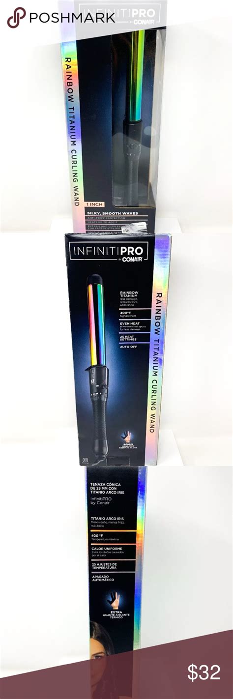 Conair Infiniti Pro Rainbow Titanium Curl Wand 1" | Wand curls, Wands ...