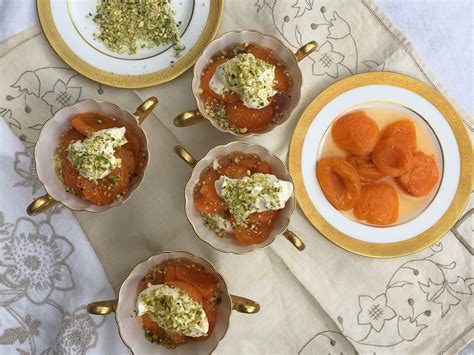 How To Make Poached Apricots With Rosemary Cream The Independent The Independent