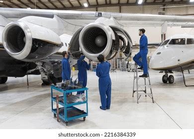 Private Jet Engines Maintenance Photos, Images & Pictures | Shutterstock