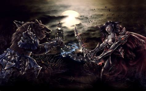 Vampire Vs Werewolf Wallpapers Top Free Vampire Vs Werewolf Backgrounds Wallpaperaccess