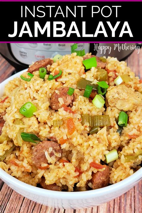 Instant Pot Jambalaya Recipe Happy Mothering