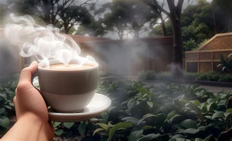Premium AI Image A Delicious Cup Of Hot Coffee Appears AIgenerated