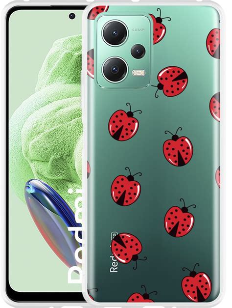 Cazy Hoesje Geschikt Voor Xiaomi Redmi Note 12 Lieveheersbeestjes Bol