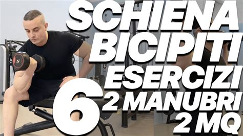 Scheda Massa Schiena Bicipiti Con 2 Manubri 6 Esercizi In 2 Mq YouTube