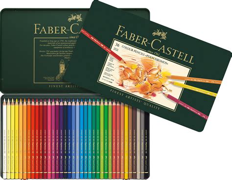 36 Farbstifte Polychromos Von Faber Castell In Metalletui Meinstift24de